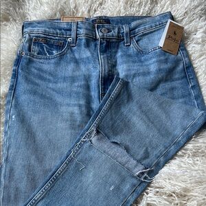 Polo Ralph Lauren Women’s High Rise Skinny Blue Denim Jeans Size 28R NWT